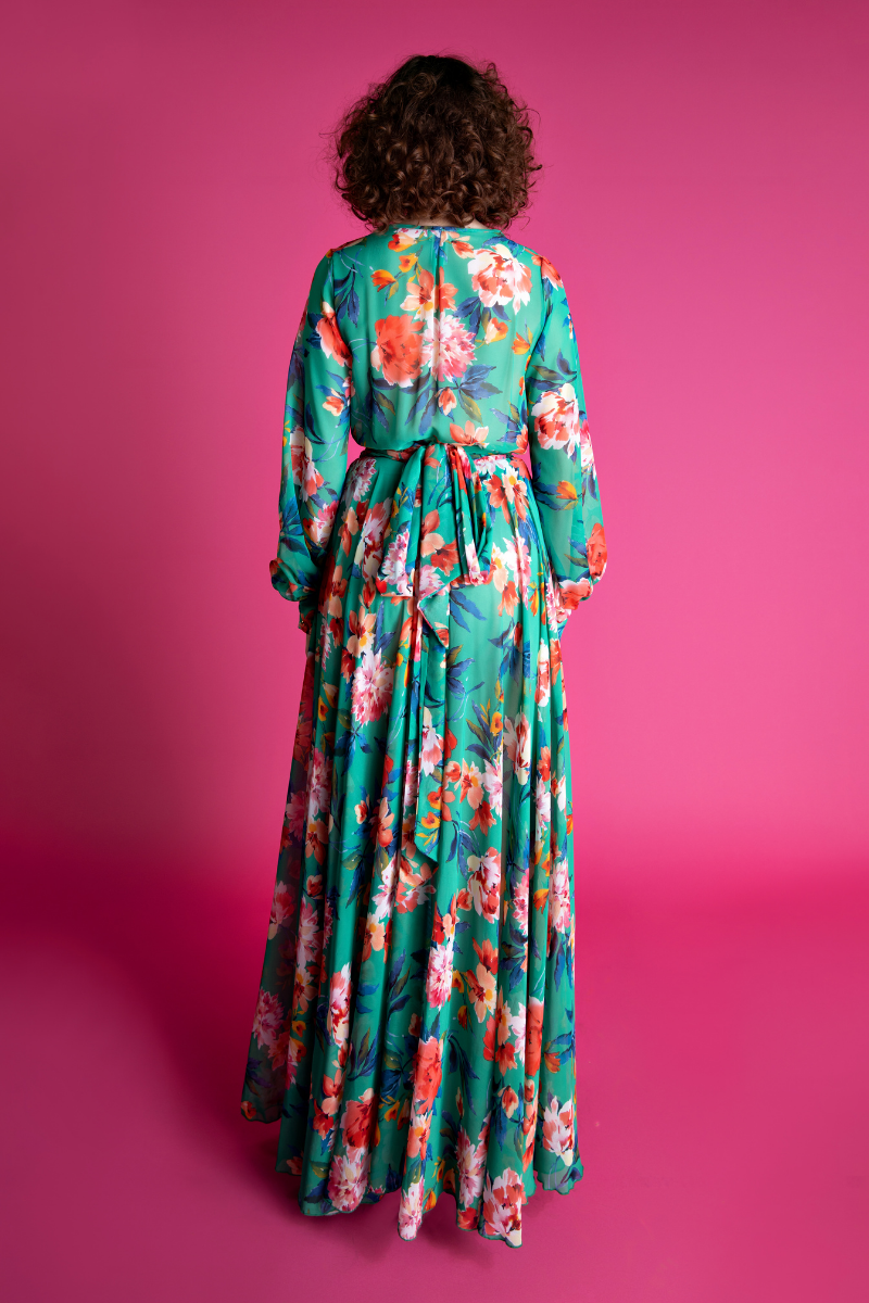 Green Floral Wrap Maxi Dress Shop Once Upon A Time Boutique Green Floral Wrap Maxi Dress Shop Once Upon A Time Boutique