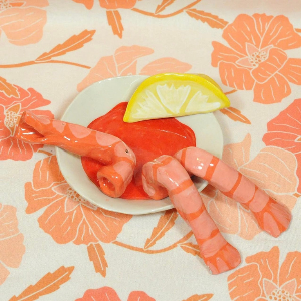 Ceramic Shrimp Cocktail Tray