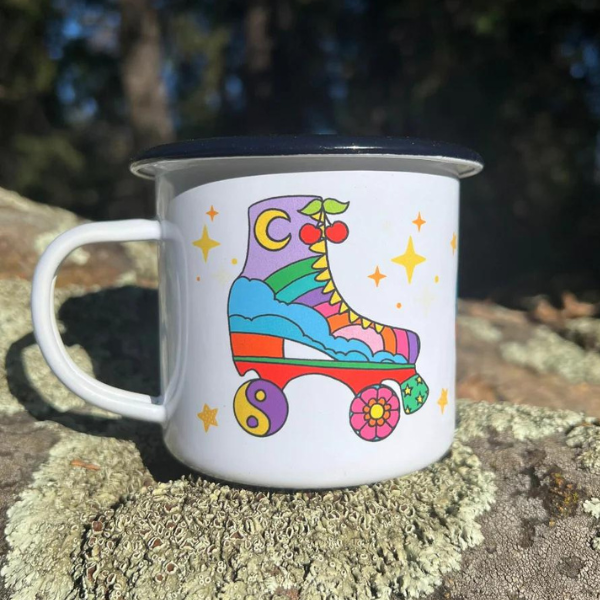 Rolling Skate Camping Mug