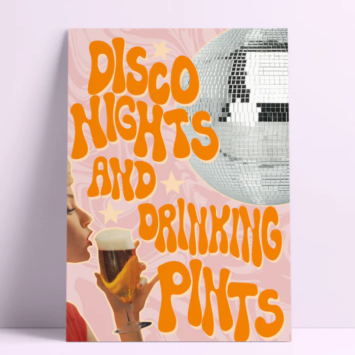 Disco Nights 8.25 X 11.75" Print