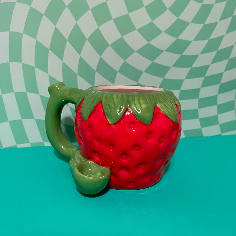 Strawberry Wake And Bake P*pe Mug