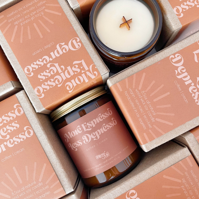 More Espresso, Less Depresso 8.5oz Candle