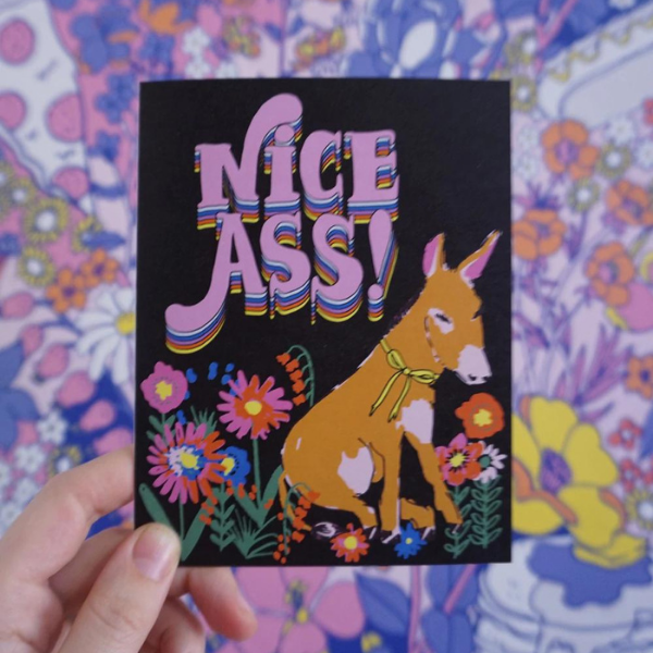 Nice Ass Greeting Card