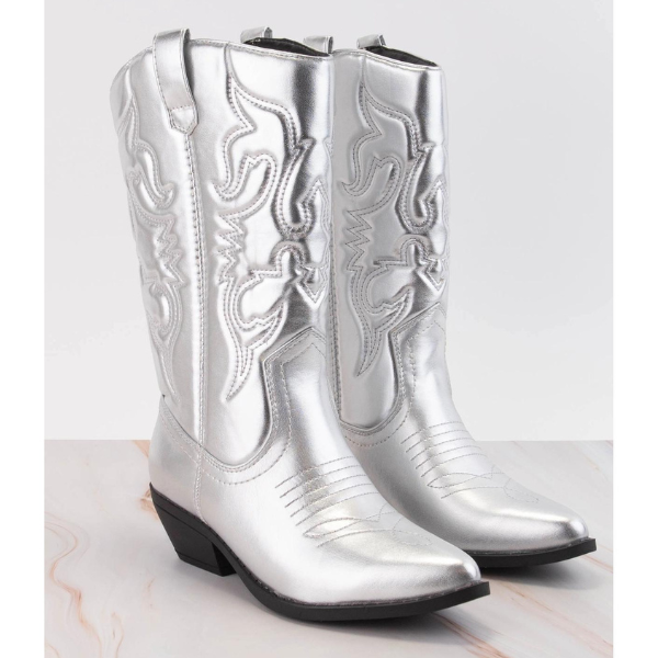 Yeehaw Metallic Cowgirl Boots