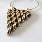 Brass Python Collar Necklace